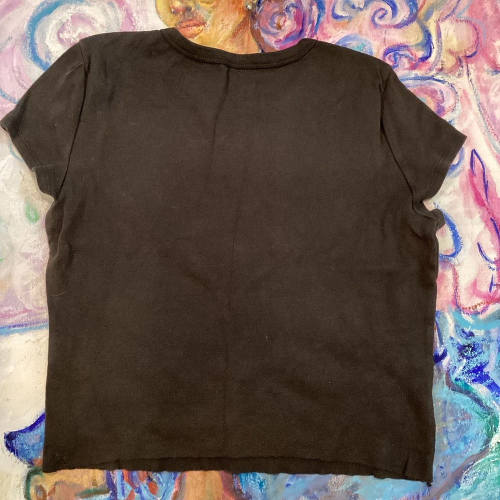 Billabong Women’s Black Graphic T-Shirt size Large - Picture 3 of 5